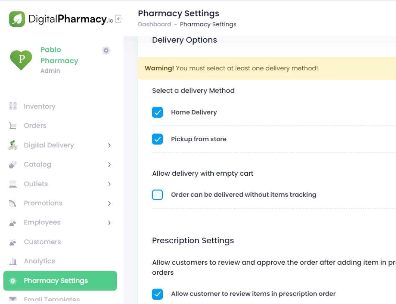 Pharmacy Administration Portal