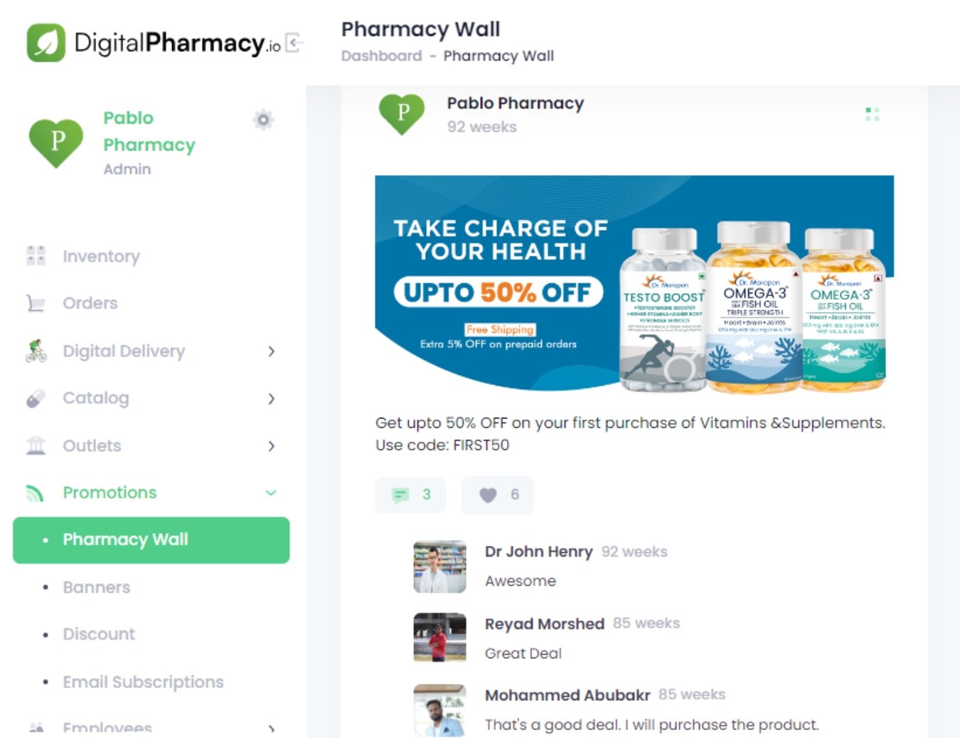 Pharmacy Administration Portal