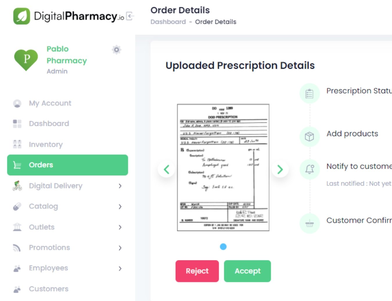 Pharmacy Administration Portal